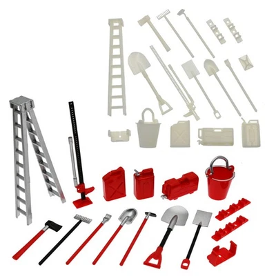For 1:16 Remote Control RC Truck Decorative Pieces Tools Bucket Ladder Fuel Tank - Image 1 of 4