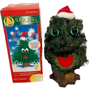 Dancing Douglas Fir ~The Talking Tree Sings sensore di movimento funzionante con scatola originale - Foto 1 di 11