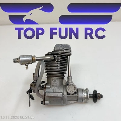 OS FS SERIES .61 4-STROKE NITRO AIRPLANE ENGINE W/ MUFFLER  - Image 1 of 4