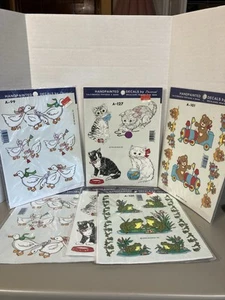 Lot of 6 Packages - Handpainted Decals by Decoral 1980s & 1990s - Imagen 1 de 8