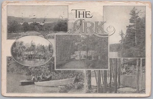 Postal de The Ark Resort, Lodge Woods & Canoes, Jaffrey, New Hampshire 1909 - Imagen 1 de 2