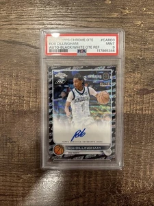 2022-23 Topps Chrome OTE Overtime Elite Black Auto /10 Rob Dillingham PSA 9 - Picture 1 of 1
