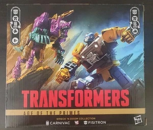 Transformers Age of the Primes Carnivac w/ Headmaster Survivor Vs Fisitron IDW - Picture 1 of 6