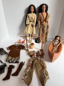 VTG Barter Dolls Native American Clones Whole Set Up 20 Pieces 12” Fashion Dolls - Picture 1 of 14