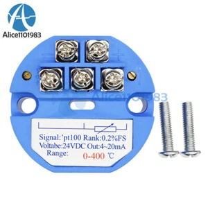 PT100 DC 24V Temperature Sensors Transmitter Module 4-20MA - Picture 1 of 31
