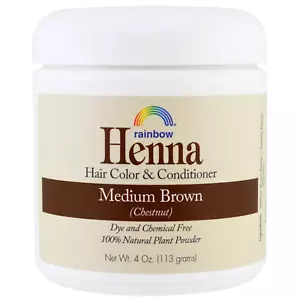 Rainbow Research, Henna, Hair Color & Conditioner, Medium Brown (Chestnut), 4 oz - Picture 1 of 3