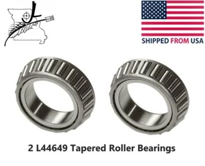 2 L44649 Tapered Roller Bearings Trailer Wheel ID 1 1/16" 1.0625" W 0.58" Tritan - Picture 1 of 6