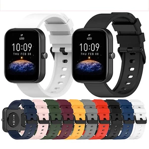 Für Amazfit Bip 3/Bip U/GTS3 Smartwatch Gummi Wasserdichtes Band Armband Zubehör - Bild 1 von 23