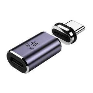 100W USB C Magnetic Charging Adapter Data Transfer Converter PD QC4.0 Charger M - Picture 1 of 19