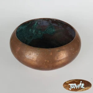 Robert Riddle Jarvie Hammered Copper Low Bowl Mission Style Kupfer Dekor Vintage - Bild 1 von 12