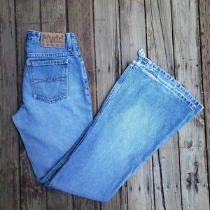 MUDD 2000s Flare Blue Jeans - WORN/BROKEN IN - Size 5 - Picture 1 of 19