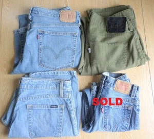 Vaqueros Levi's ELECCIÓN DE corte bota 518, verde 511, firma de altura media, talla 7x 550 - Imagen 1 de 12