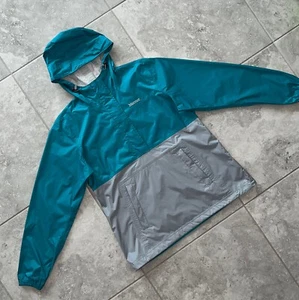 Marmot Donna Precip Eco Anorak Pullover Giacca a Vento Antipioggia Grigio Teal Nuovo M - Foto 1 di 21