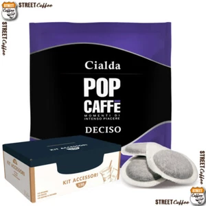 600 Cialde FiltroCarta Caffè POP ESE 44mm Miscela Deciso Forte + kit accessori - Foto 1 di 6