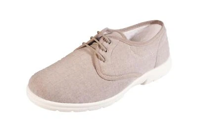 Men'S Canvas / Summer Shoes (Troon)2V Wide Fit By Db Shoes in Taupe - Image 1 of 4