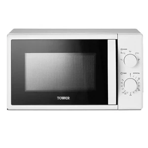 Tower T24034WHT 20 Litre 700W Manual Microwave with 5 Power Levels, White - Picture 1 of 9