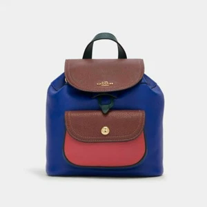 NWT Coach Pennie Backpack 22 In Colorblock C6815 - Picture 1 of 4
