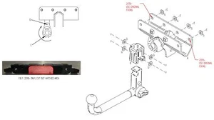 Barra de remolque automotriz desmontable vertical Towtrust para Jeep Wrangler 2018 en adelante - Imagen 1 de 8