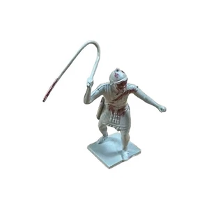 Vintage Marx Ben Hur Playset CHARIOT DRIVER Figure 1950s Gray w/ Whip *FLAWS* - Picture 1 of 5