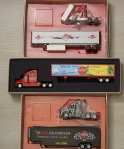 Lotto 3 semirimorchi pressofusi Coca Cola Convention 1998 e 2000 Winross 2002 Penjoy - Foto 1 di 4