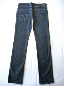 Brown Label Womens Lola Low Straight Jeans Sz 29 Dark Blue+Stretch USA Made L34 - Picture 1 of 12
