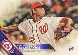 2016 Topps Series Two RC #394 Abel De Los Santos Washington Nationals Card