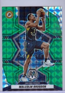 2021-22 Panini Mosaic Green Mosaic Prizm #32 Malcolm Brogdon - Indiana Pacers - Picture 1 of 2