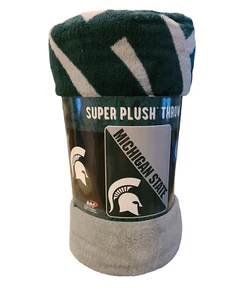 Michigan State Spartans Super Plush Throw Blanket - Picture 1 of 2
