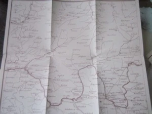 Mainfranken  Archiv E 4018 Fränkische Postroutenkarte 1757 Homanns Erben - Picture 1 of 6