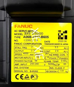 FANUC  A06B-2212-B605 Brand new  Servo Motor shipping Via Fedex or DHL - Picture 1 of 1