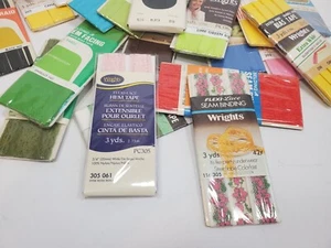 Vintage Sewing Bias Tape, Seam Binding, Hem Facing, Belding, Wright Over 125 pcs - Picture 1 of 4