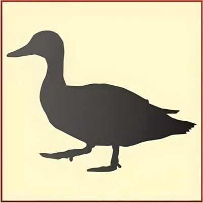 PLANTILLA PATO 1, VIDA SILVESTRE - PLANTILLAS DE ANIMALES - La plantilla ingeniosa Foto 1 de 4