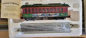 Bachmann Thomas Kinkade Christmas Express "Christmas Cheer " Coach W/ EZ TRACK - Picture 1 of 9