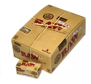 ROLLOS DE PAPEL ROLLO ORGÁNICO ORGÁNICO de cáñamo natural crudo 1 caja - 24 x 5m papeles - Imagen 1 de 1