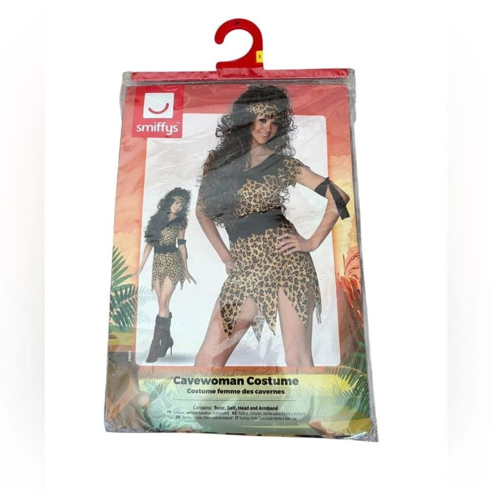 Disfraz de Halloween Smiffys Cavewoman para mujer talla pequeña Foto 1 de 4