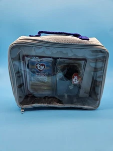 Ty Beanie Babies Original Official Club Silver Zippered Carrying Case W/Bear - Picture 1 of 7