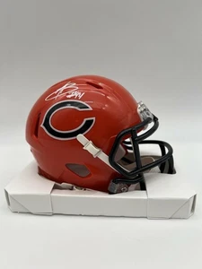 Austin Booker Autographed Chicago Bears Orange Mini Football Helmet JSA CoA - Picture 1 of 4
