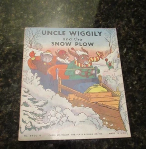 1939 Uncle Wiggily and the Snow Plow Platt & Munk Kids Book - Imagen 1 de 2