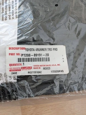 Brand New OEM, 5th Gen Toyota 4Runner TRD PRO Carpet Floor Mats - PT208-89191-20 Foto 1 de 4
