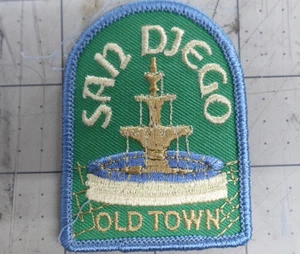 Vintage Old Town San Diego Patch Embroidered Fountain - Picture 1 of 2