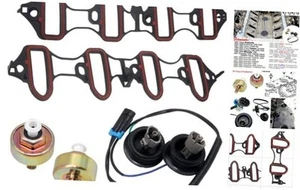 Knock Sensor Harness Intake Manifold Gasket Kit,12601822 10456600 for Chevy 3 - Picture 1 of 7