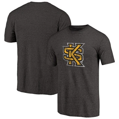 Men's Black Kennesaw State Owls Primary Classic Logo Tri-Blend T-Shirt - Image 1 of 3