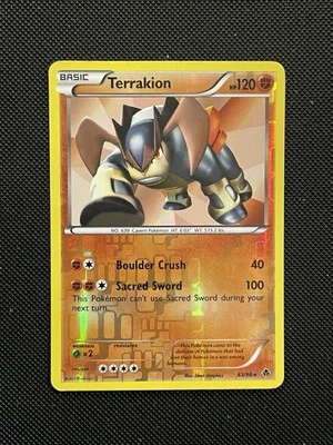 Terrakion 63/98 Reverse Holo BW Emerging Powers Pokemon TCG MP - Image 1 of 2