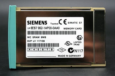 One (1) Siemens Simatic S7 6ES7 952-1AP00-0AA0 RAM Memory Card for S7-400 8MB - Image 1 of 4