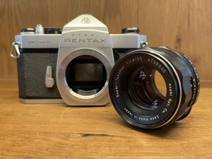 *Near Mint ++* Pentax Super Takumar 55mm F/1.8 Lens w/ Bonus SP Camera From JPN - Picture 1 of 21