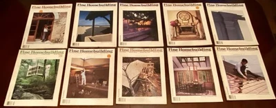 Lot 10 Magazines FINE HOMEBUILDING 1986 - 1988 Foto 1 de 4