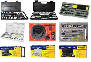 Drive Metric Bar Blowcase Socket Extension Garage Car Work Tools Upto 52Pcs Set - Picture 1 of 17