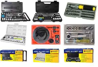 Drive Metric Bar Blowcase Socket Extension Garage Car Work Tools Upto 52Pcs Set - Image 1 of 4