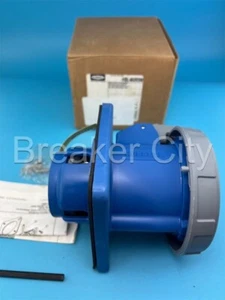 Hubbell HBL460R9W IEC Pin and Sleeve Receptacle 250V 60 Amp 60A 4 Wire *NEW - Picture 1 of 10