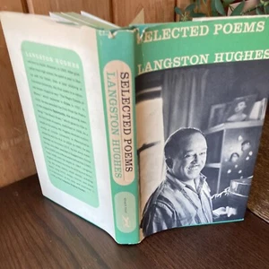 SELECTED POEMS OF LANGSTON HUGHES, BLACK AUTHOR, HCDJ, 1969-6th PRINT - Picture 1 of 14